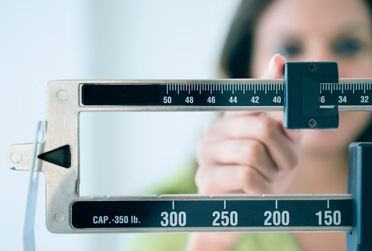 A medical scale in clinic